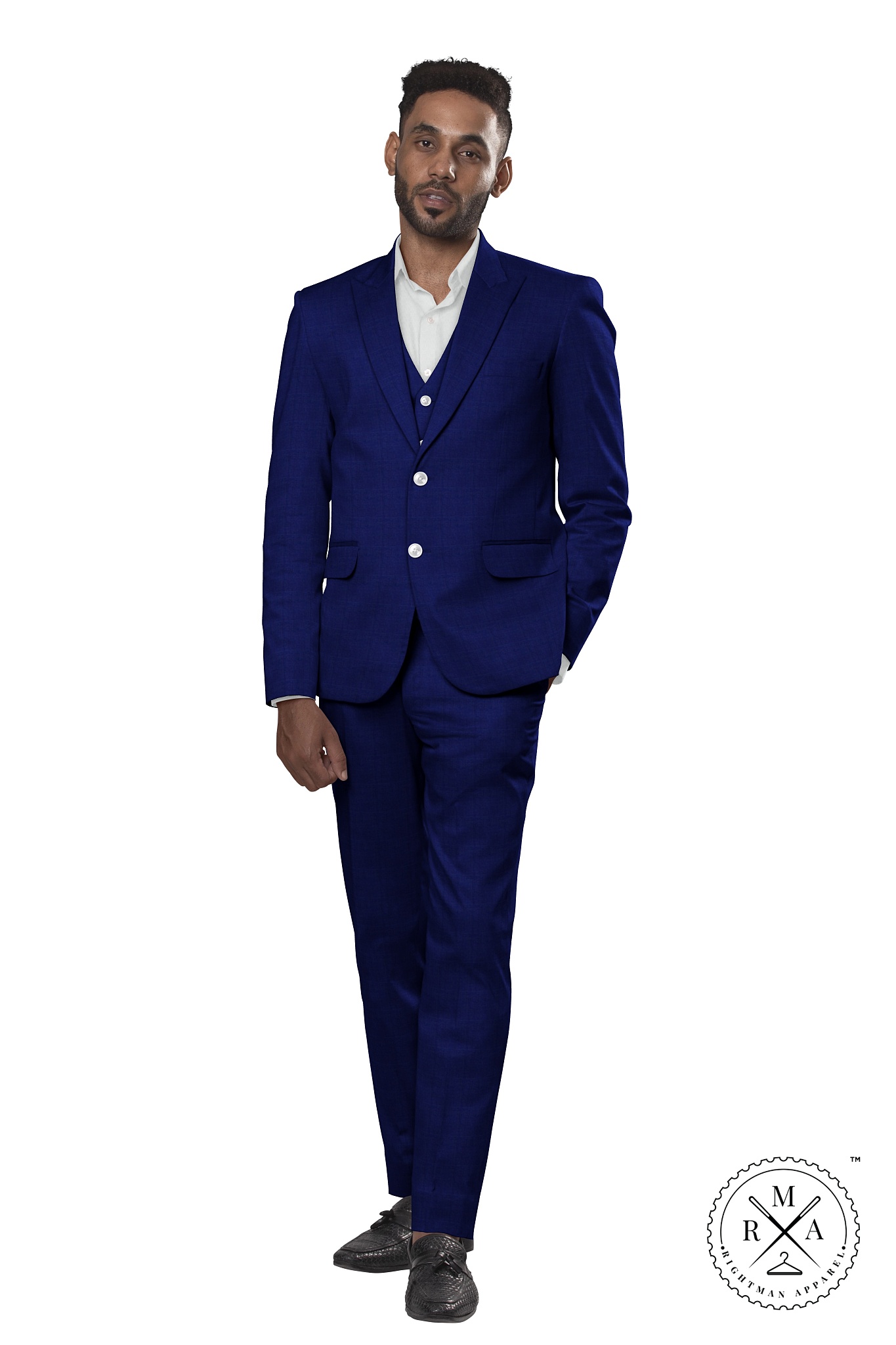 Blue TR Three Piece Suit With Gloss SU52